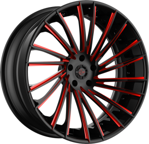 LZ-119 - Custom - Black and Red Finish