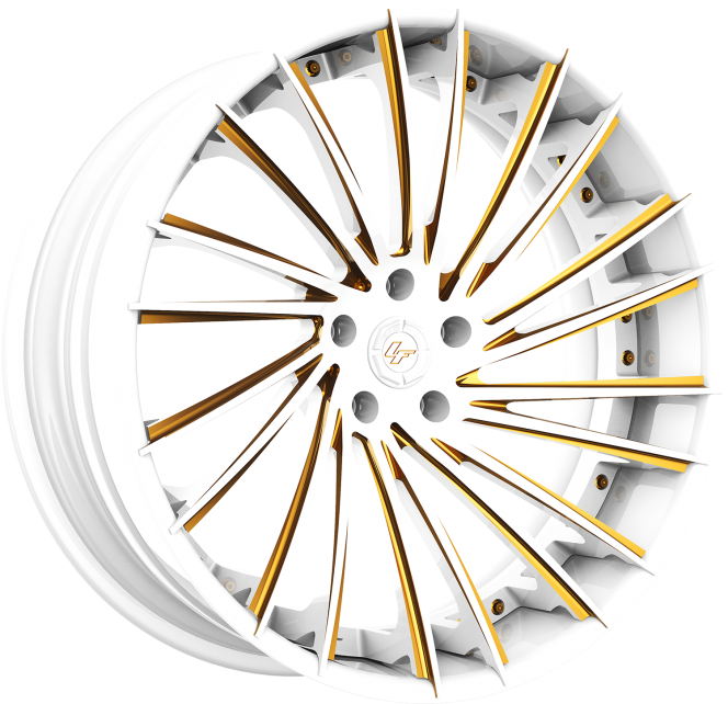 LZ-119 – Custom – White and Gold Finish