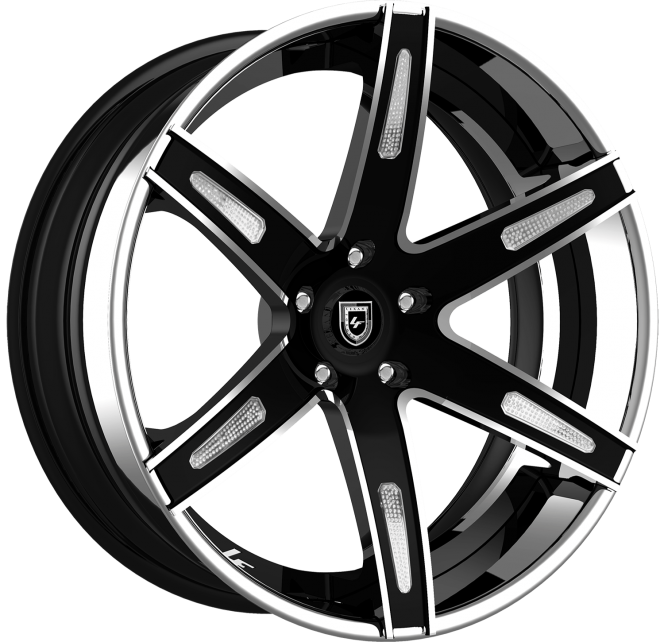 LZ-725 – Chrome and Black finish with optional inserts