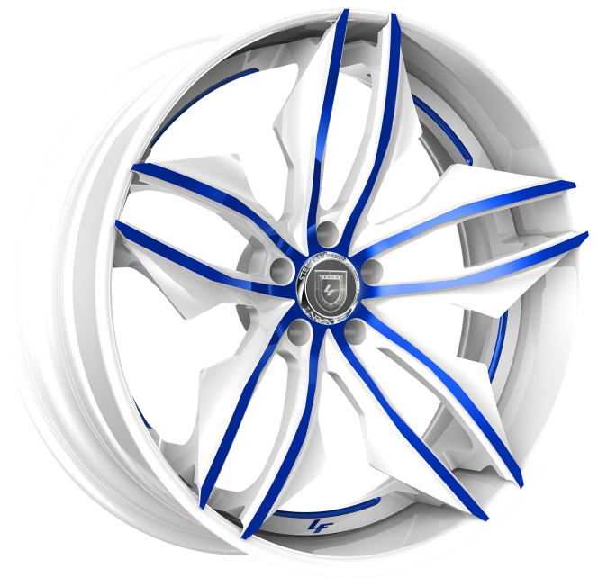 LZ-754 – Custom – White and Blue Finish