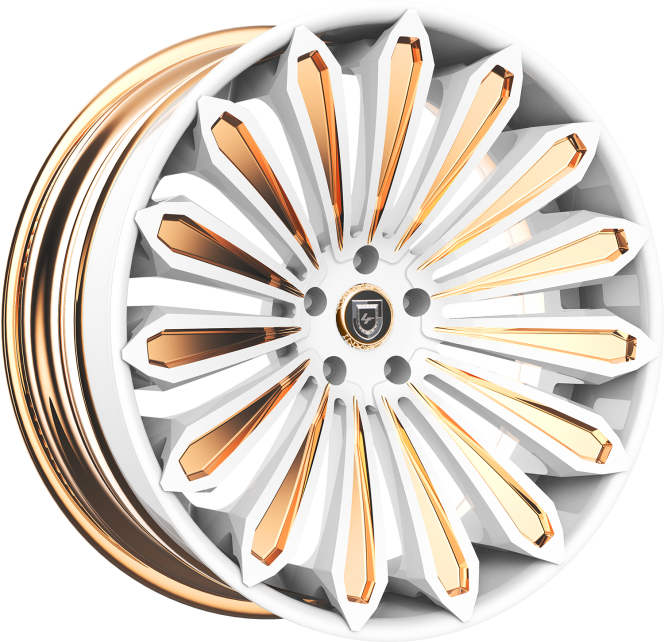 LZ-757 – Custom – White and Copper Finish
