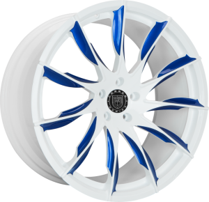 M-747 - Custom - White with Blue Tips