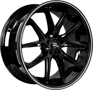 Gloss Black / Machine Accent