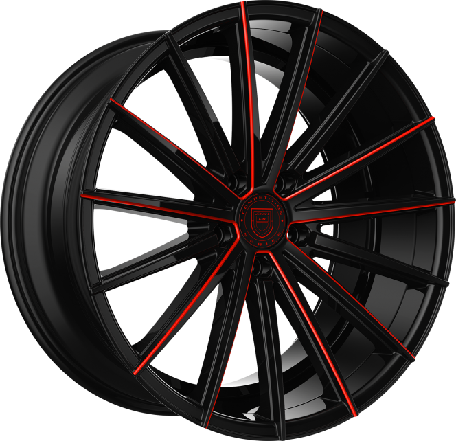 Pegasus – Custom – Black and Red Finish