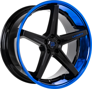 Black Center with Blue Lip