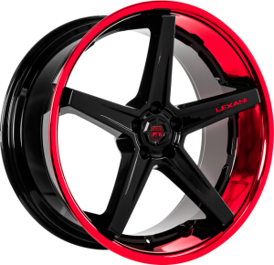 Black Center with Candy Red Lip