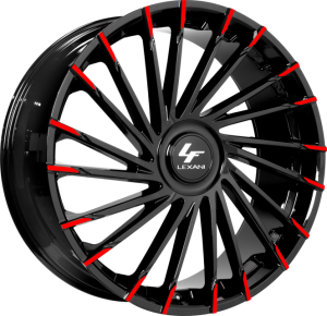 Custom Gloss Black with Red Tips