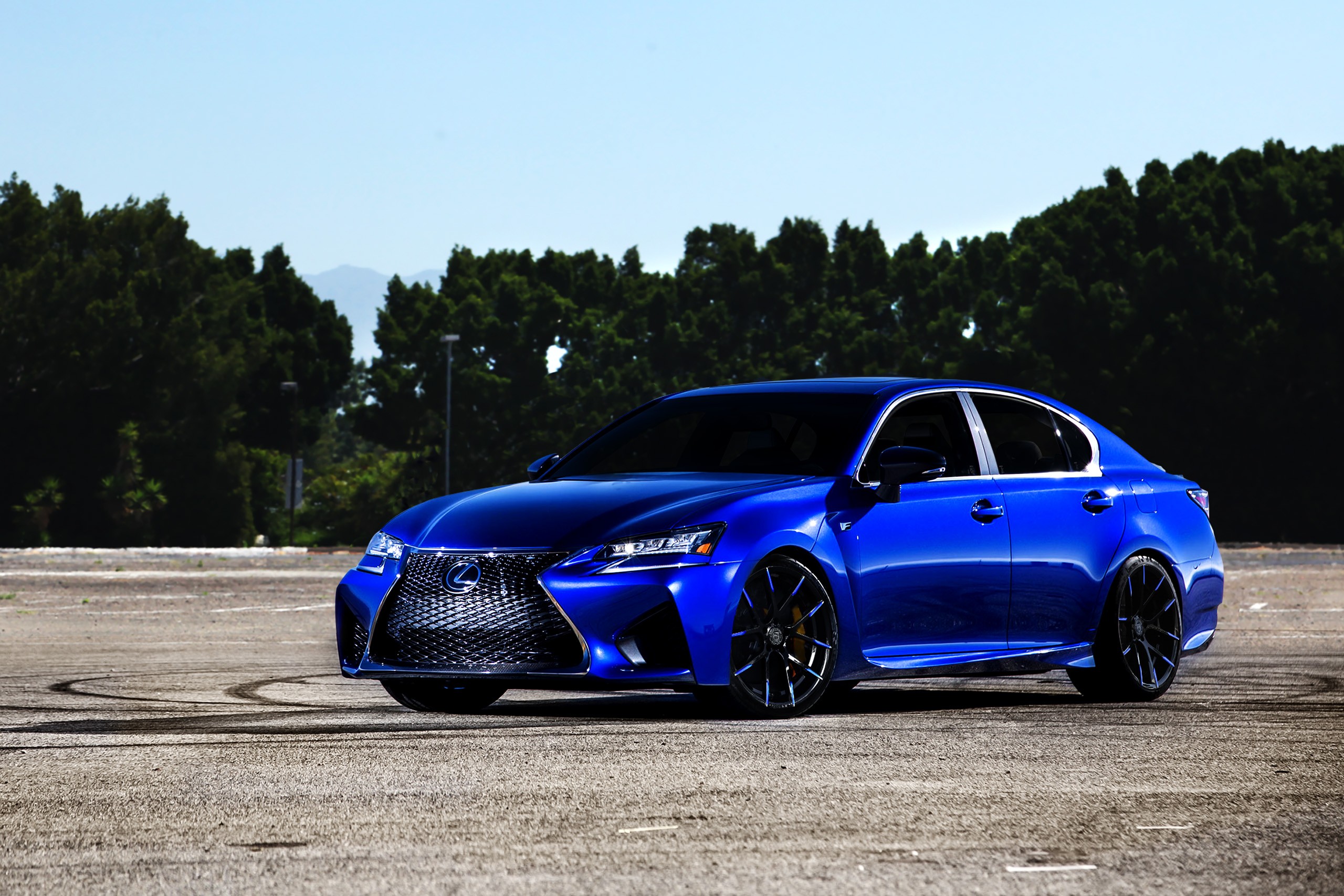Lexus GSF on Stuttgart